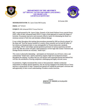 Air Force Special Operations Letter Of Recommendation