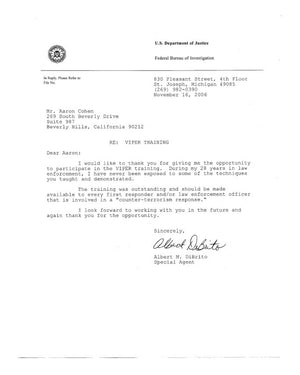 FBI Letter Of Recommendation